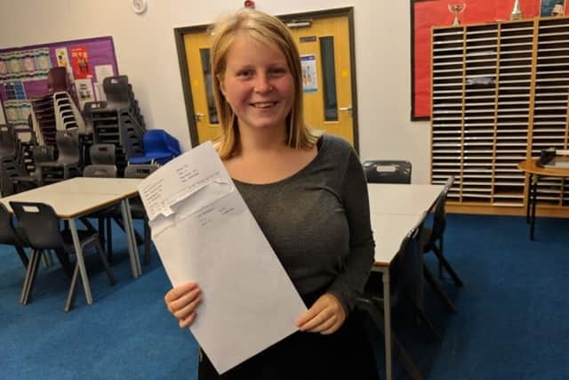 Madeline Smith was feeling good after achieving BBBD in her A-level results