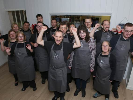 18 volunteers with learning disabilities run Hewitt's Caf in Emsworth. Picture: Habibur Rahman