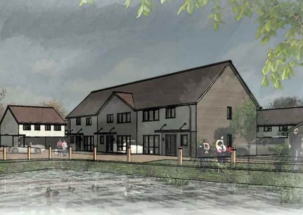 Artist's impression of what the new homes might look like