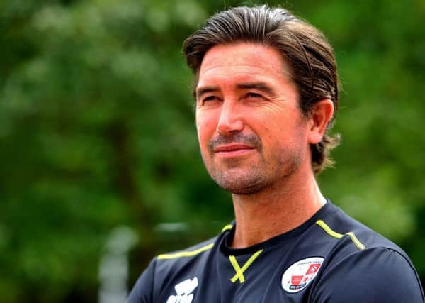 Crawley Town media event with Harry Kewell. Pic Steve Robards SR1817554 SUS-180407-171814001