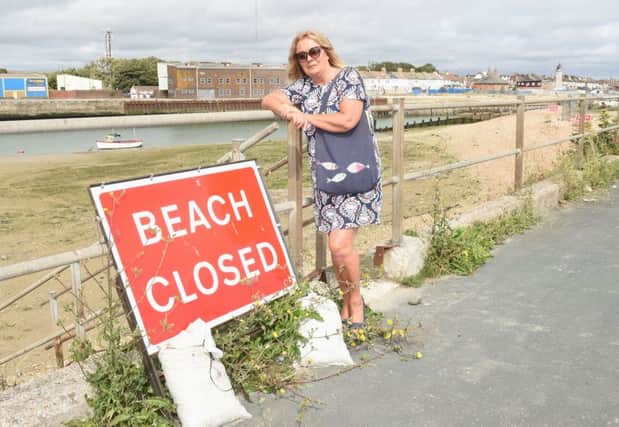 Cllr Joss Loader at one of the closed sites   Picture: Liz Pearce