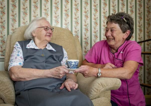 The home care team helps people live independently for longer
