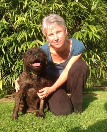 Louise Barnes and her rescue dog Tilly will be walking more than 600 miles to raise money for the Cure Parkinson's Trust