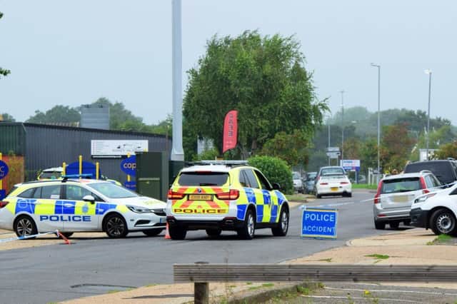 Diplock Road was closed by officers