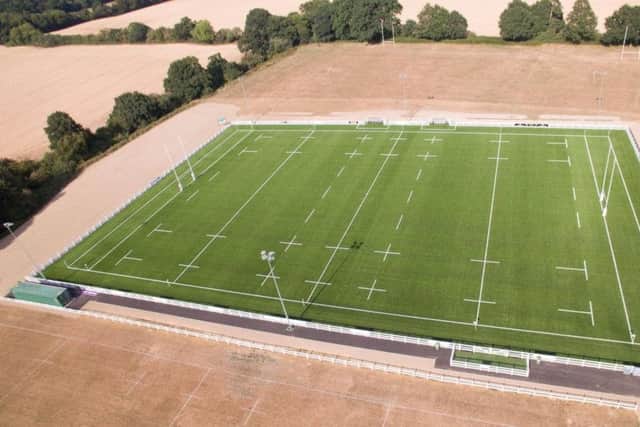 The new artificial all-weather pitch at Horsham Rugby Club during the summer months