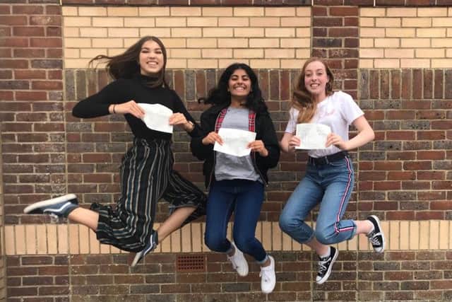 Students from The Angmering School celebrated a fantastic set of GCSE exam results