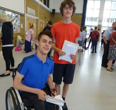 Louis Saunders achieved the equivalent of seven A*and one A, while William Towler received the equivalent to eight A* and one A