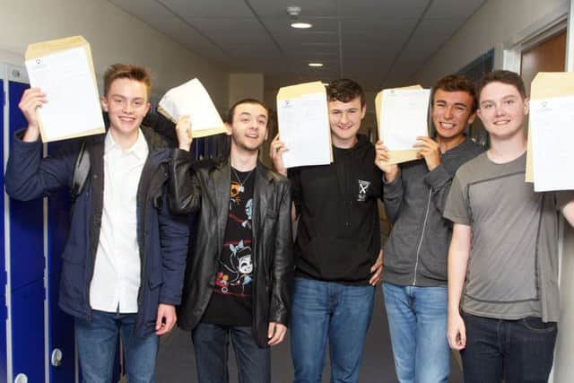 St Andrew's High School, Worthing. From left, Michael Tett, Charlie Knibb, Sean Emerson-King, Jimi Taylor and Alex Pulford, all 16. Photo by Derek Martin Photography