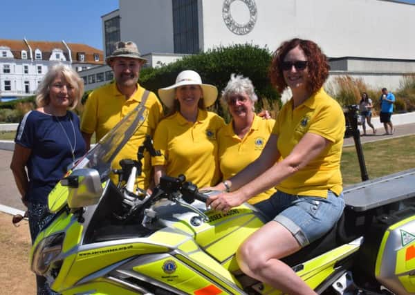 Bexhill Lions Club members at  the 1066 Cycling Festival SUS-180828-154631001