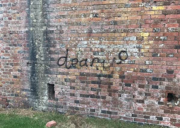 Police are investigating the graffiti. Pictures: Sussex Police