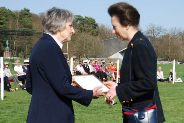 Fiona Wright receives the President's Award from the Princess Royal