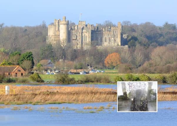 A holidaymaker has photographed a 'ghost' in the grounds of Arundel Castle. Pictures: Steve Cobb and Nigel Haynes