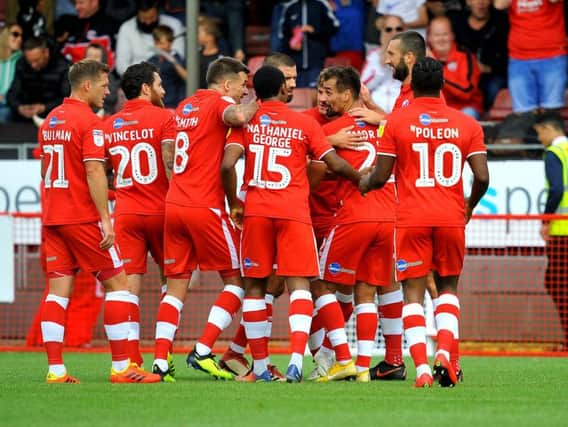 Crawley came out on top after an enthralling game against Bury. Picture by Steve Robards