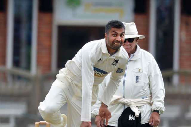 Roffey's Rohit Jagota in action on Saturday in their Sussex League Premier Division title decider. Picture by Jon Rigby