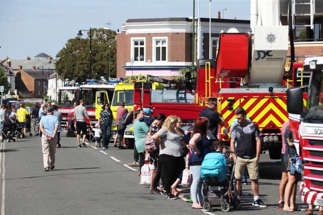 Visitors were able to see a range of fire vehicles on display at Littlehampton Fire Station open day