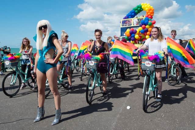 BTN Bikeshare at Pride (Photograph: Brighton Pictures)