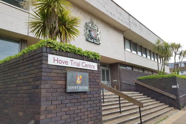 He appeared at Hove Crown Court for sentencing today