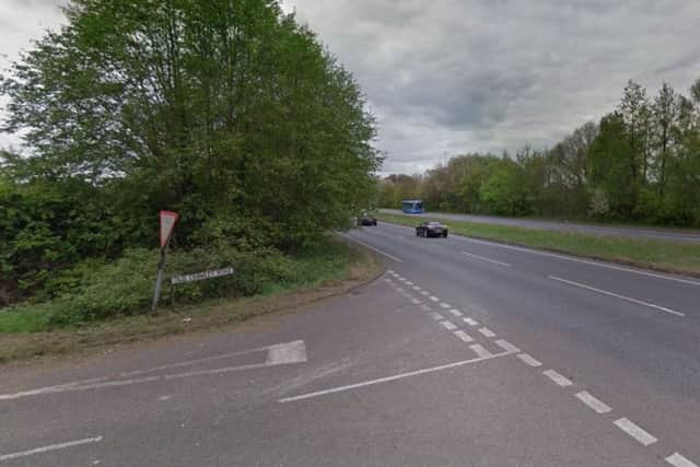 PC Stoner had been stationed at the junction between Old Crawley Road and the A264. Stock image: Google Maps/Google Streetview