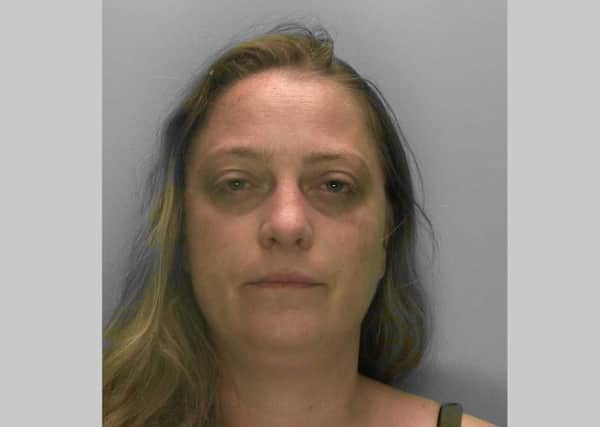 Sasha Selby had to be forced to stop by police when she was driving the wrong way down the A264. Picture: Sussex Police