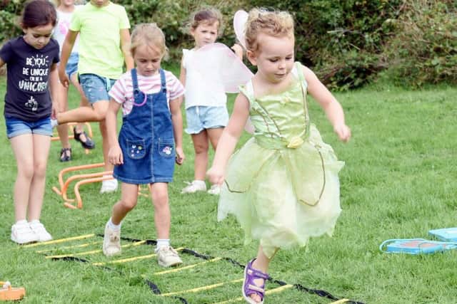 Getting active at the fairy play date