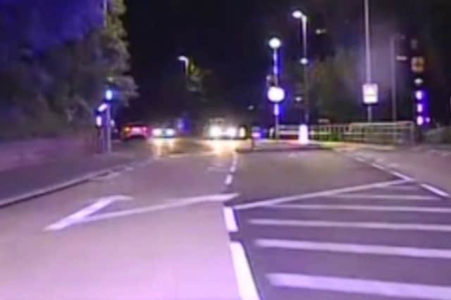 Police have released footage of the high-speed pursuit. Pictures and video: Sussex Police