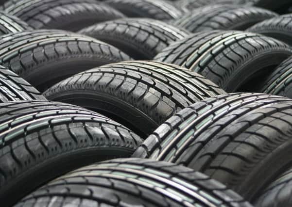 Car tyres. Stock Image