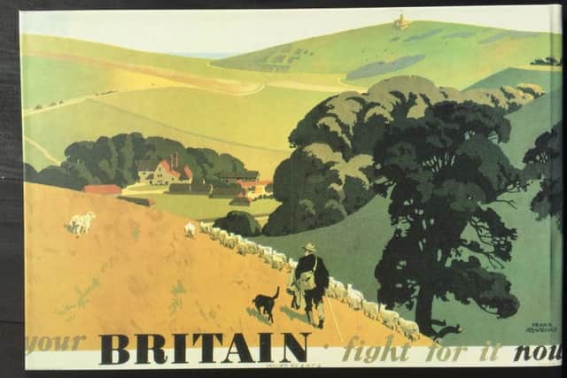Frank Newbould's wartime print, believed to have been based on the view from Crowlink Corner