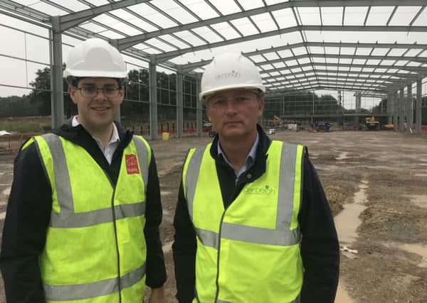 Councillor Jonathan Ash-Edwards and Colin Whelan, director for Glenbeigh Developments. 

Picture: Mid Sussex District Council