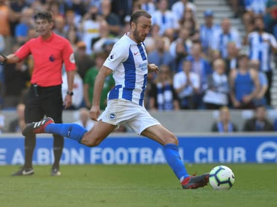 Glenn Murray equalises from the penalty spot. Picture by PW Sporting Photography