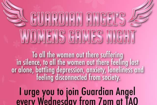 Guardian Angels womans games night is every Wednesday from 7pm.