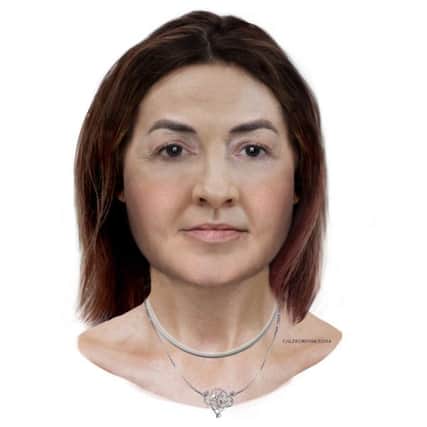 An artist's impression of what the woman looked like