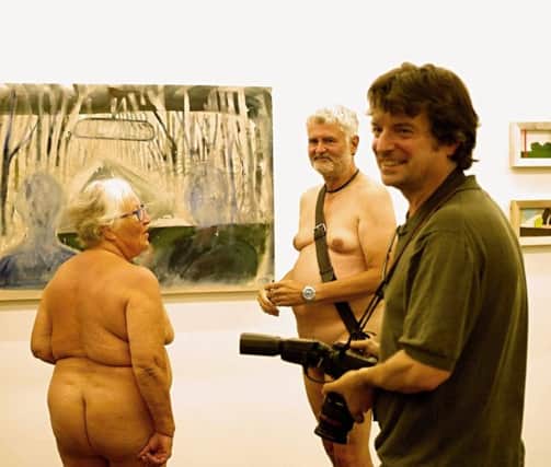Naturists at an exhibition in Eastbourne