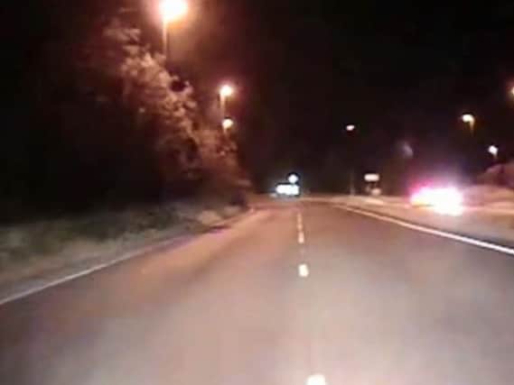 Police have released the video taken by PC Stoner's vehicle. Pictures and video: Sussex Police
