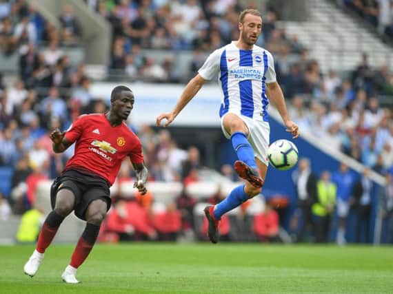 Glenn Murray in action against Manchester United earlier this season. Picture by PW Sporting Photography