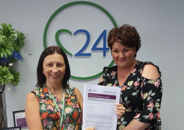 Registered manager Tina Benson and quality assurance director Paula Beaney