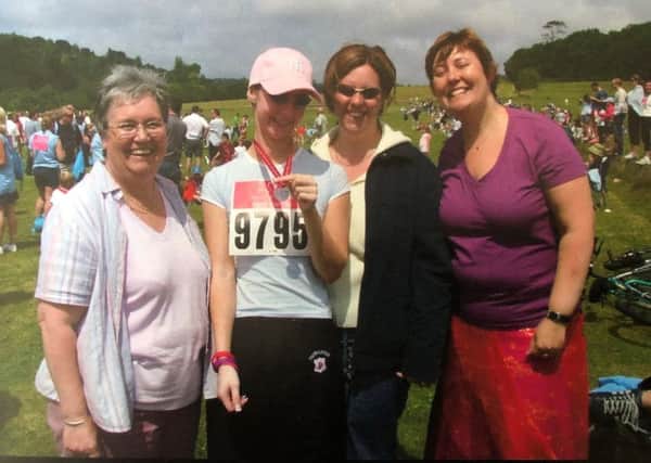 Annette Mundy, second left, with her mother Margaret and sisters Clare Howell and Sharon Munday, far right