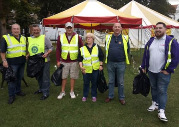 Highdown Rotary members clearing up after the carnival