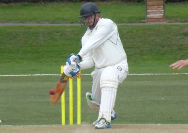 Matt Peters batting for Bexhill in their most recent home game, against Haywards Heath, two weeks ago. Picture by Simon Newstead