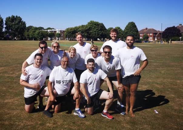 The winning team at Goring Cricket Club's charity rounders day