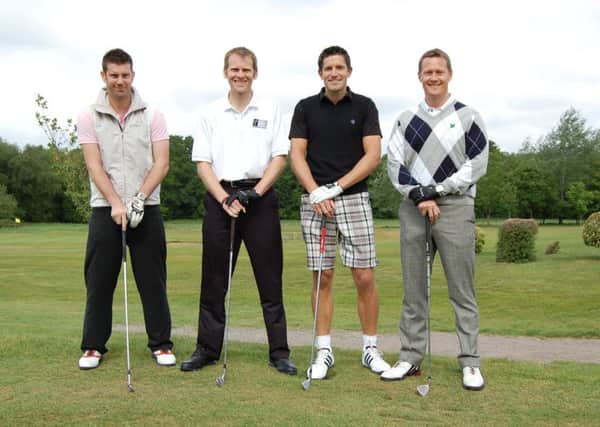 Left to right, Ross Garfitt, Richard Dibden, Simon Elliott and Darren Cooper