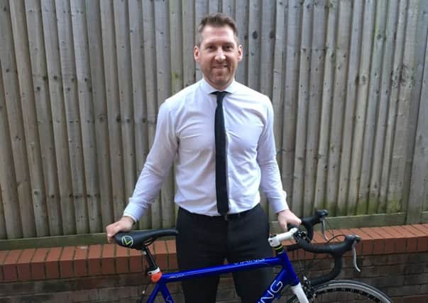 Stephen Ash, partner at QualitySolicitors Barwells, is preparing for an epic charity bike ride from London to Amsterdam SUS-181209-144707003