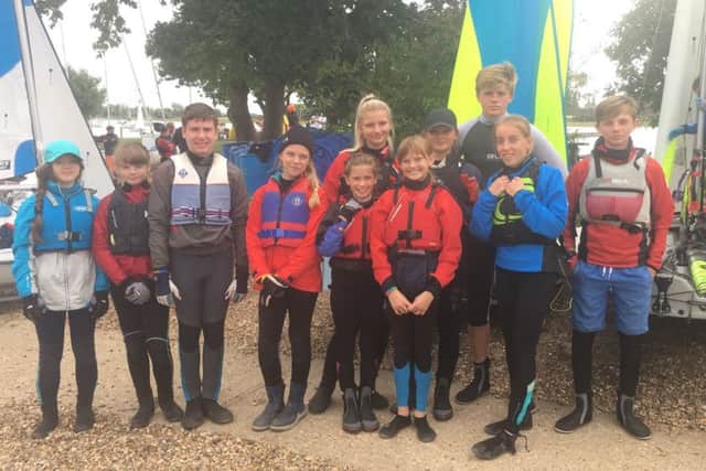 The team from Arun Youth Aqua Centre who competed in compete in the West Sussex Schools and Youth Sailing Associations Annual Regatta