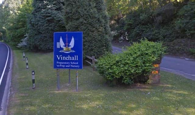 The entrance to Vinehall School. Picture courtesy of Google Street View SUS-181109-151251001