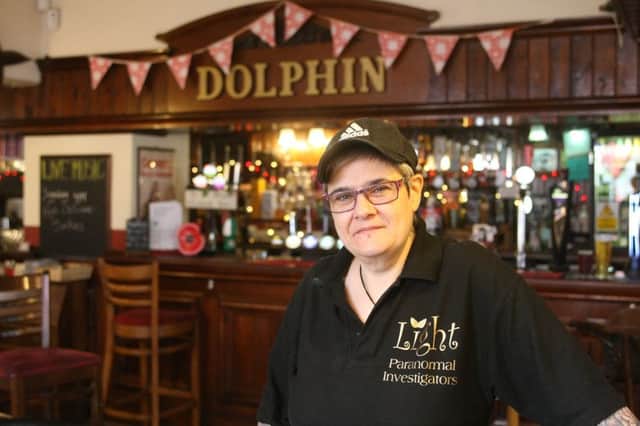 DM1892726a.jpg TV show films at The Dolphin pub in Littlehampton, looking for ghosts. Landlady Ellie Boiling. Photo by Derek Martin Photography SUS-181109-150818008
