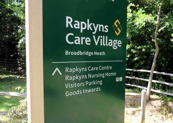 Sussex Health Care Rapkyns Group Limited runs The Laurels in Broadbridge Heath