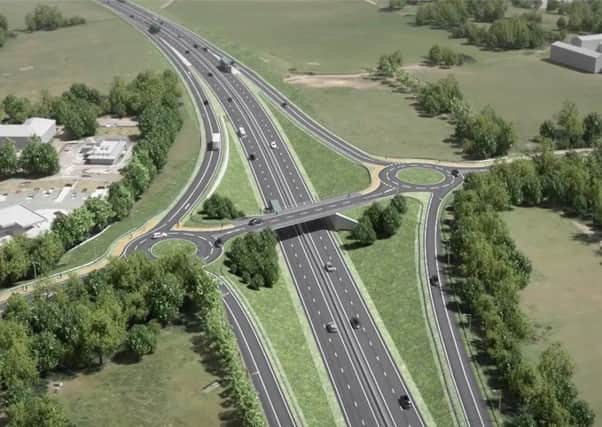 An artist's impression of how the new A27 could look. Picture: Highways England