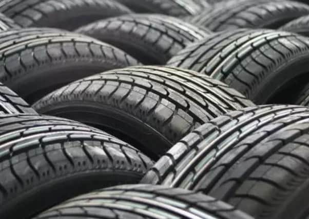 Car tyres. Stock Image