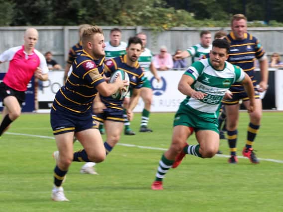 Action from Worthing Raiders' league meeting at Guernsey. Picture by Colin Coulson