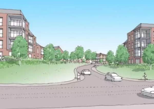 Artist's impresison for the scheme for 140 new Hastings homes
