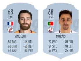 Romain Vincelot and Felipe Morais' FIFA cards
